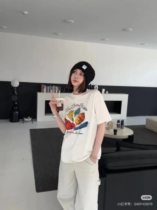 White Graphic Fruit Print Oversized T-Shirt view 8