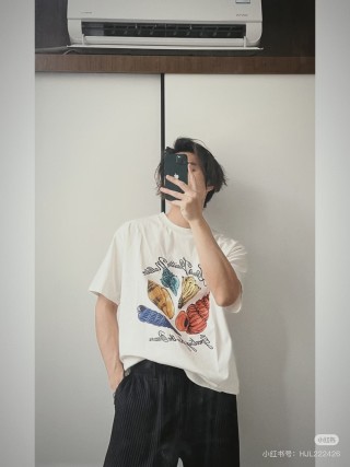 White Graphic Fruit Print Oversized T-Shirt view 9