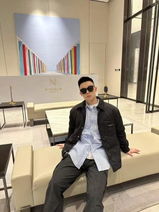 Dior Black Quilted Bomber Jacket view 4