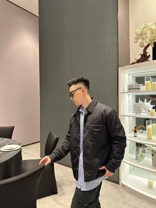 Dior Black Quilted Bomber Jacket view 5