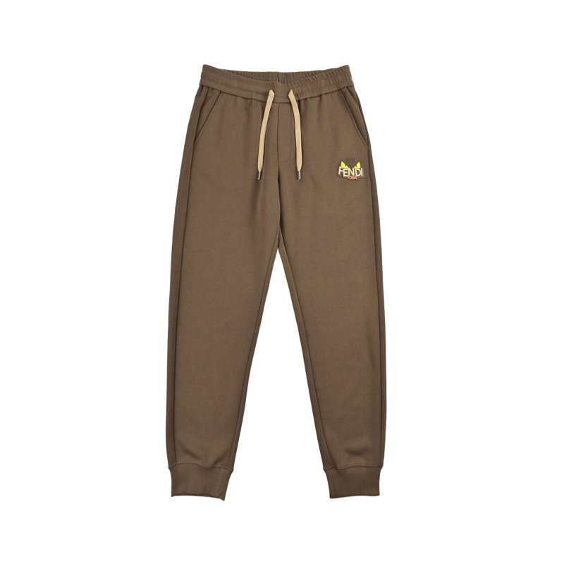 Fendi Brown Logo Sweatpants view