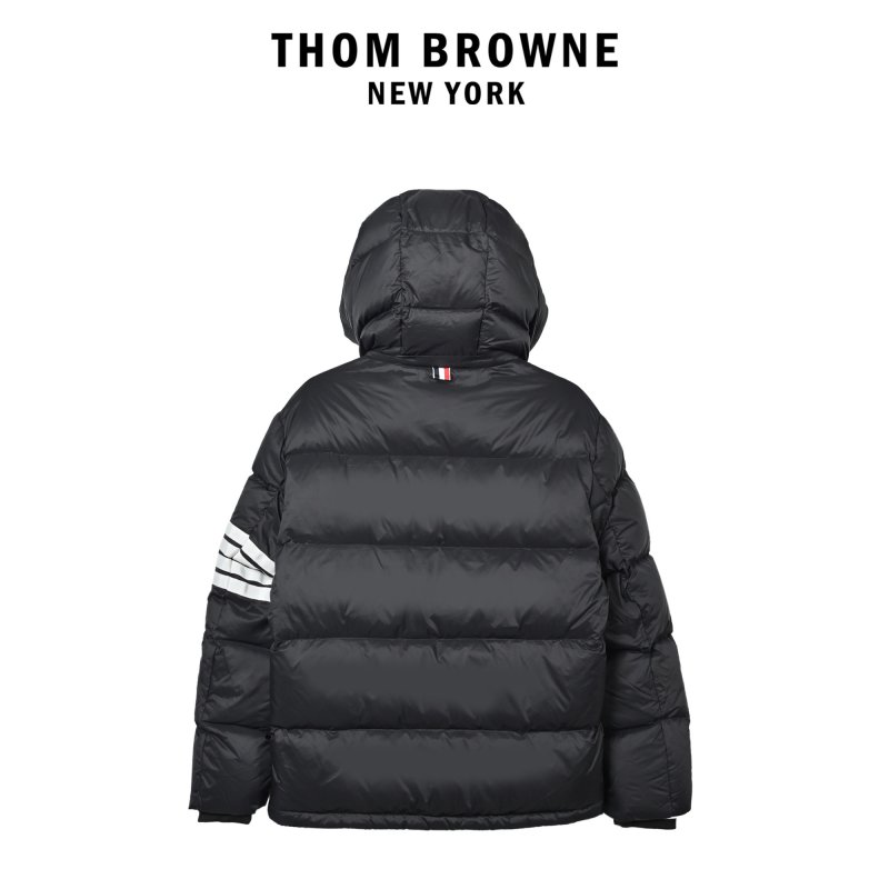 Chanel Grey Puffer Down Jacket with Striped Sleeves view