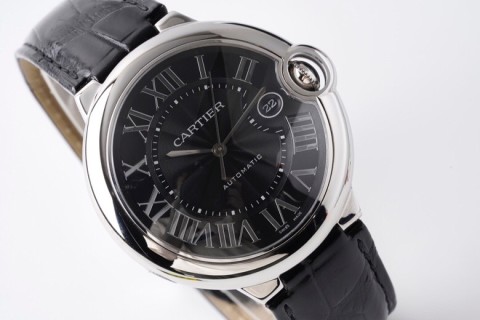 Cartier Ballon Bleu 42mm Automatic Black Dial Watch view 4