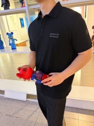Moncler Black Polo Shirt