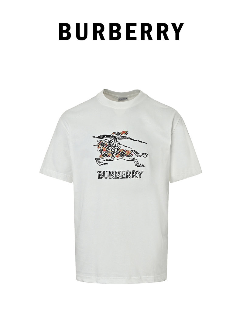 Burberry Equestrian Logo White T-Shirt view