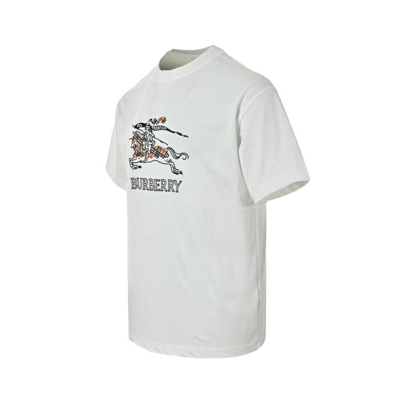 Burberry Equestrian Logo White T-Shirt view