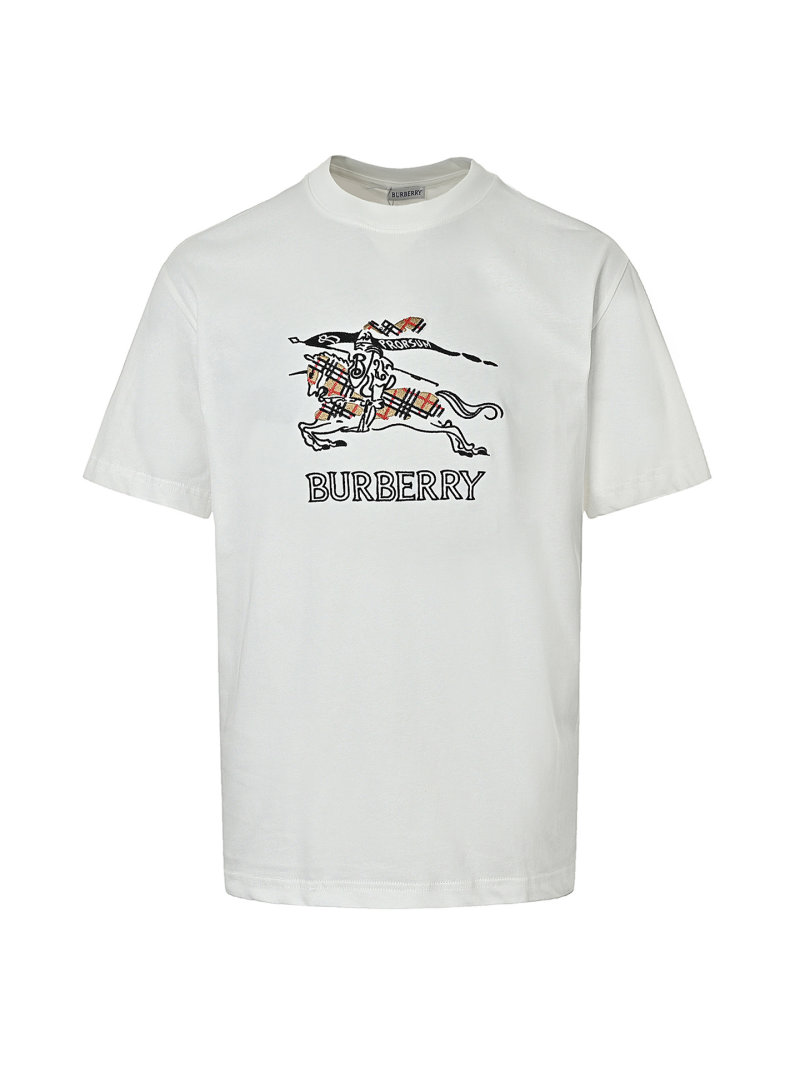 Burberry Equestrian Logo White T-Shirt view