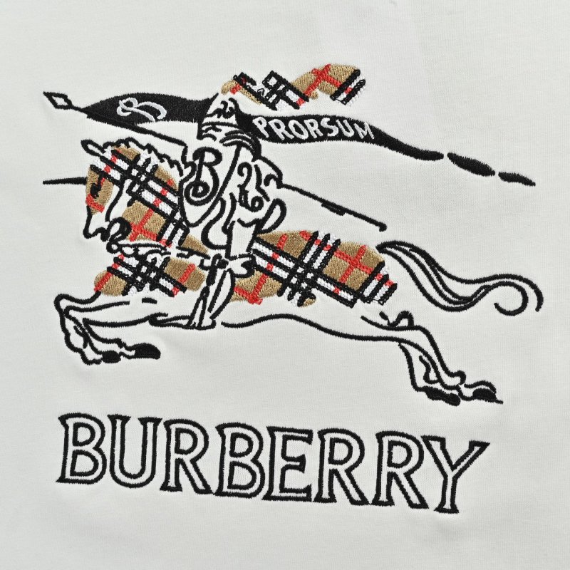 Burberry Equestrian Logo White T-Shirt view