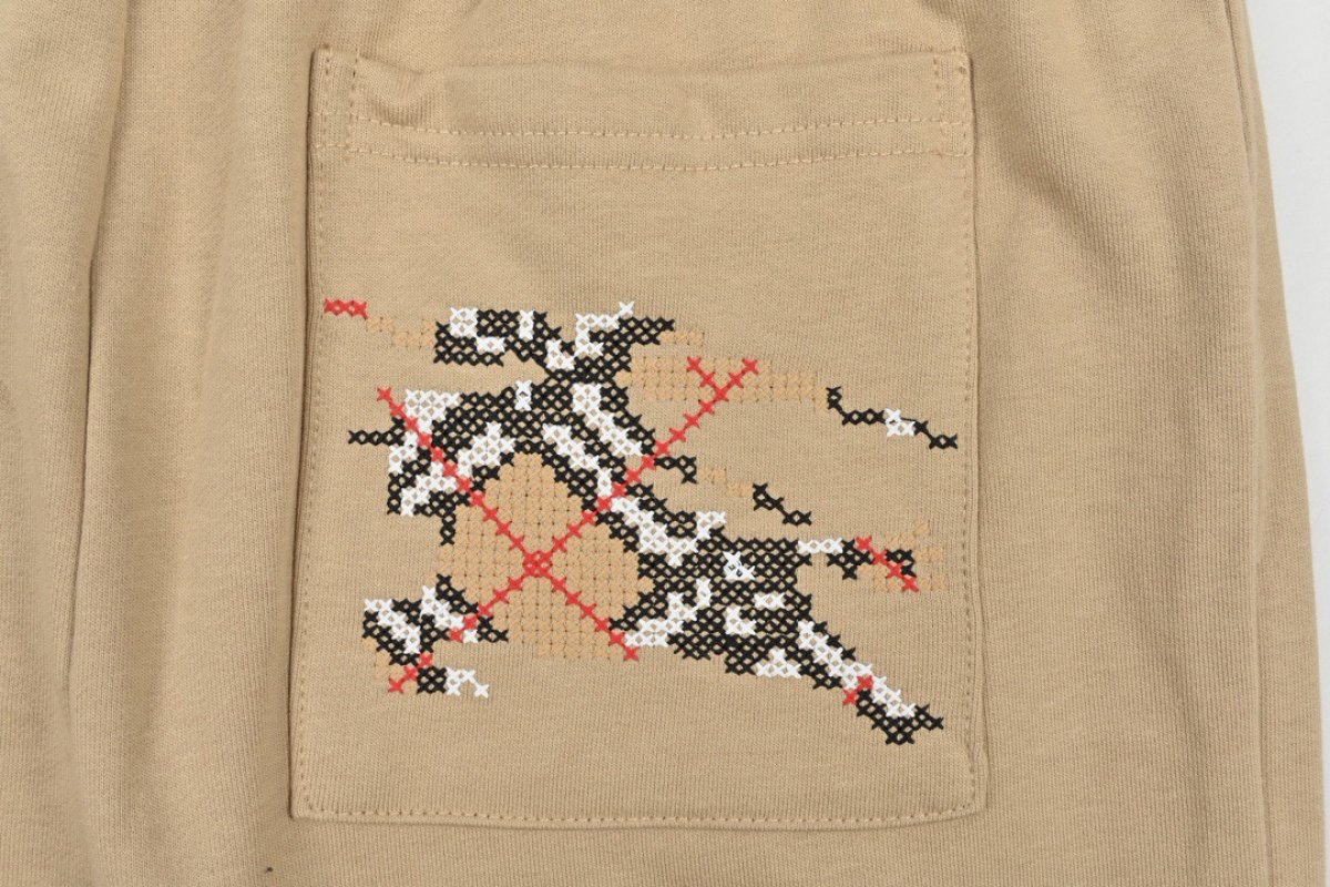 Essentials Beige Embroidered Logo Pants view