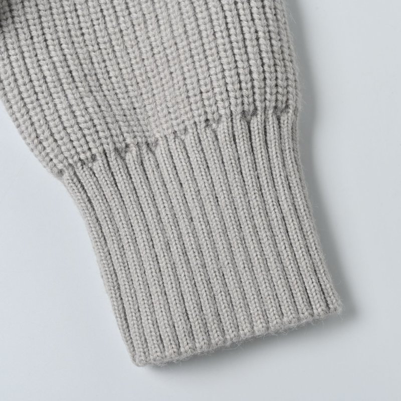 White & Grey Ribbed Sleeve Puffer Down Jacket view