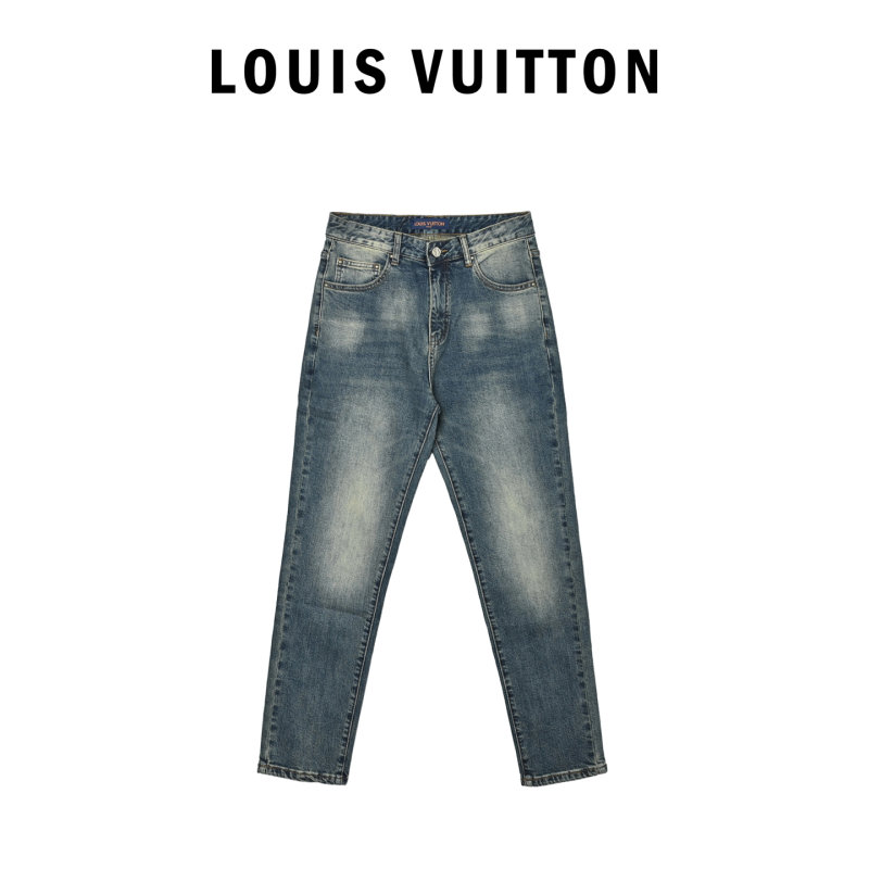 Essentials Premium Denim Jeans - Light Wash with Embroidered Pocket Detail view