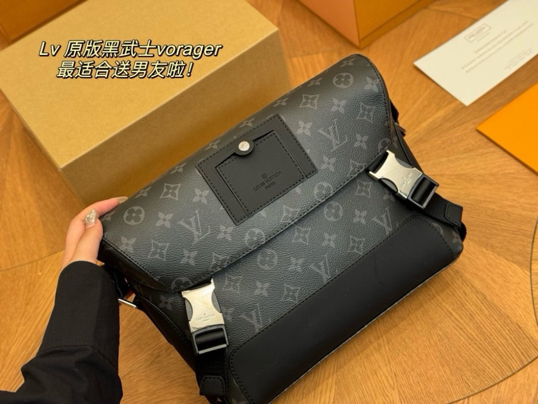 Louis Vuitton Voyager Messenger Bag - Monogram Black