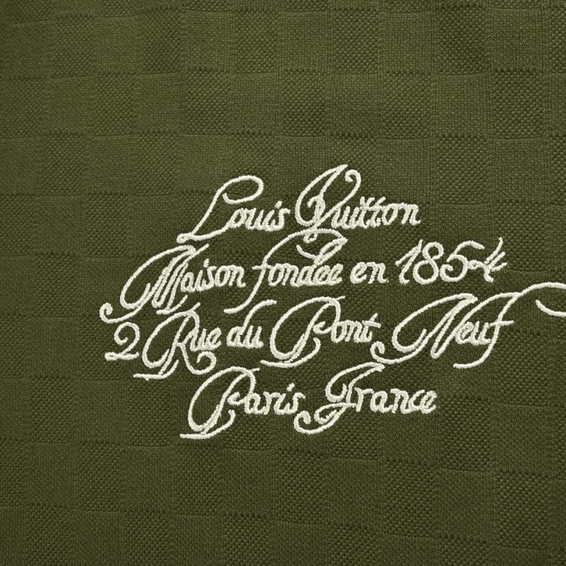 Olive Green Graphic Short Sleeve T-Shirt with Embroidered Logo view