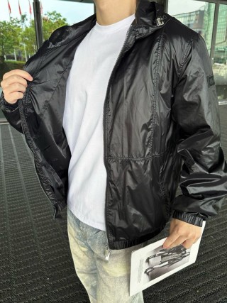 Stone Island Black Lightweight Hooded Jacket