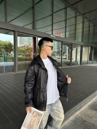 Stone Island Black Lightweight Hooded Jacket view 6