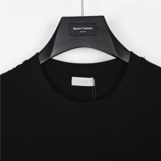 Dior Monogram Embroidered Black T-Shirt view 4