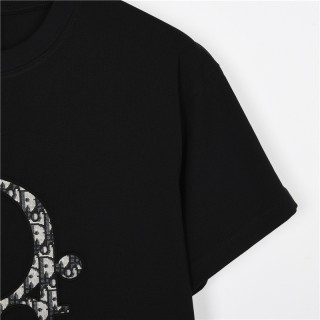 Dior Monogram Embroidered Black T-Shirt view 5