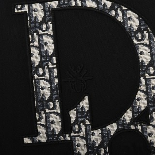 Dior Monogram Embroidered Black T-Shirt view 7