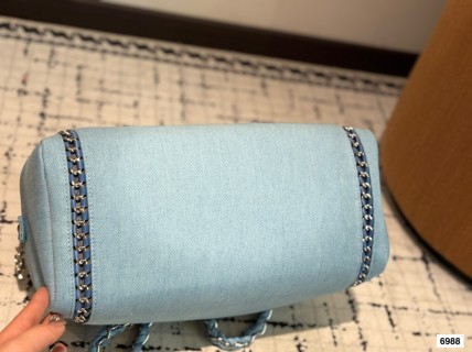 Chanel 24SS Camera Bag Light Blue view 8