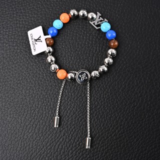 Louis Vuitton LV Rainbow Beaded Bracelet with Wood Accents
