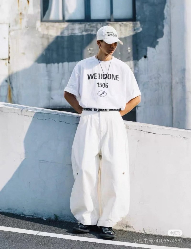 We11Done 1506 White Graphic T-Shirt