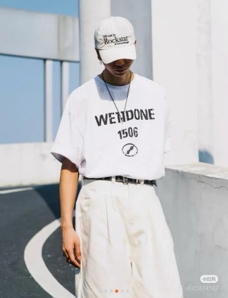 We11Done 1506 White Graphic T-Shirt view 3