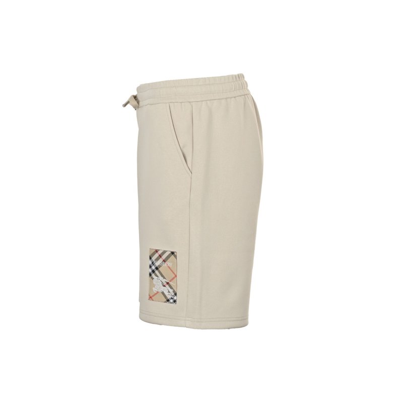 Burberry Beige Check Patch Shorts view