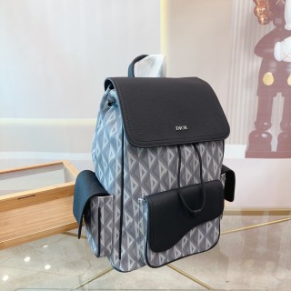 Dior Oblique Canvas Backpack Black view 2