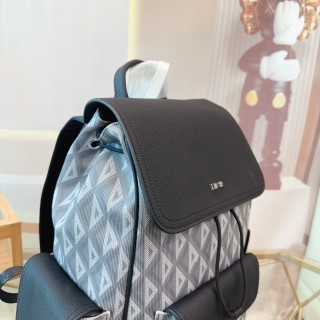 Dior Oblique Canvas Backpack Black view 4