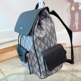 Dior Oblique Canvas Backpack Black view 6