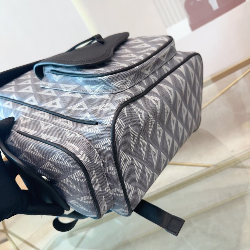 Dior Oblique Canvas Backpack Black view