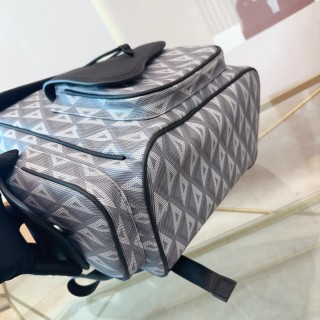 Dior Oblique Canvas Backpack Black view 7