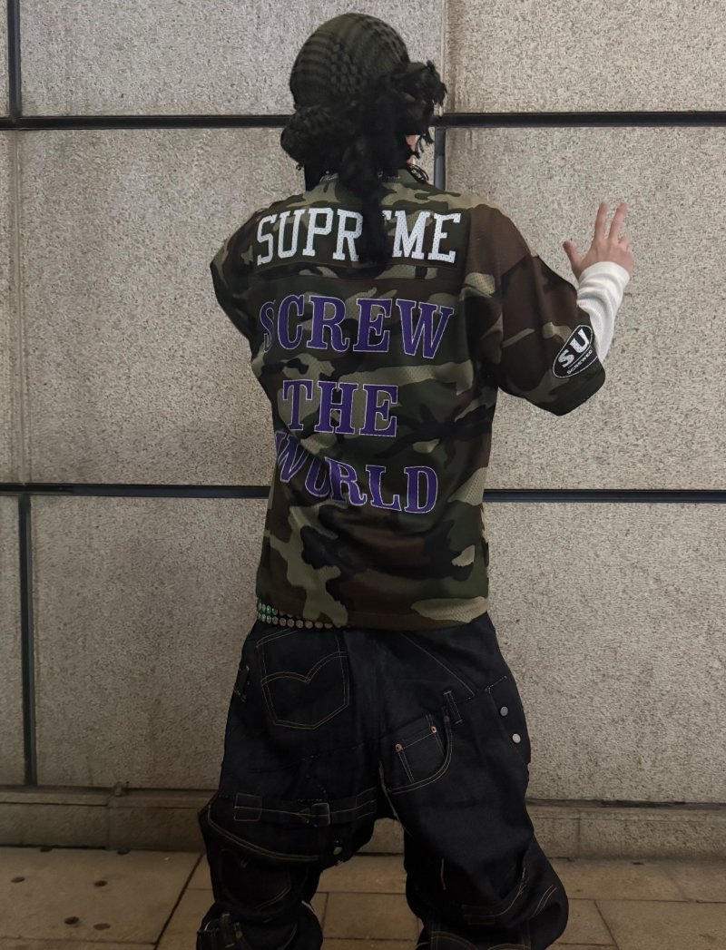 Screwed Up Click Camo Graphic T-Shirt Black view