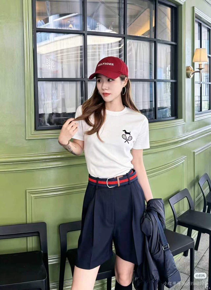 White Classic Short Sleeve T-Shirt with Embroidered Logo