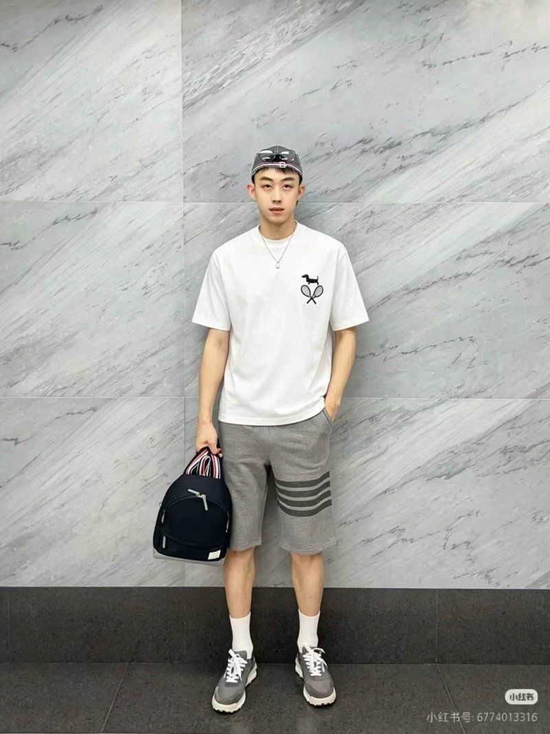 White Classic Short Sleeve T-Shirt with Embroidered Logo view