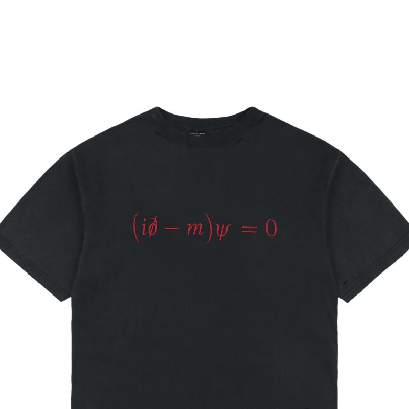 Black Oversized Graphic T-Shirt with Red Text Print view