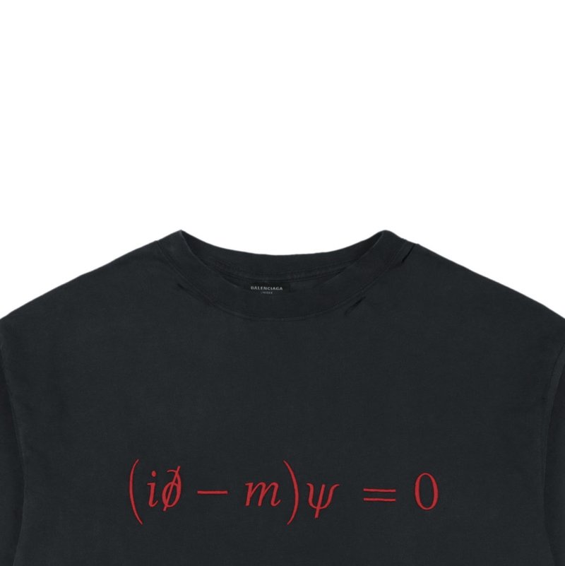 Black Oversized Graphic T-Shirt with Red Text Print view