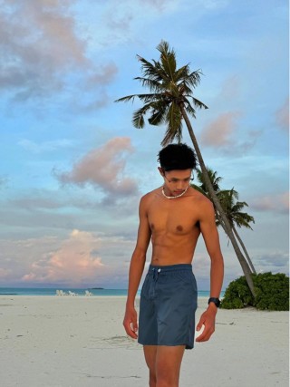 Moncler Navy Technical Shorts view 2