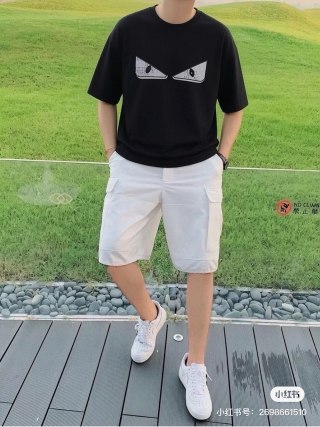 Fendi Monster Eyes Black T-Shirt view 2