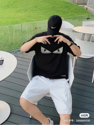 Fendi Monster Eyes Black T-Shirt view 4