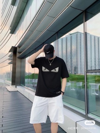 Fendi Monster Eyes Black T-Shirt view 5