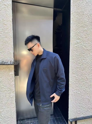 Prada Technical Blue Zip Jacket view 2