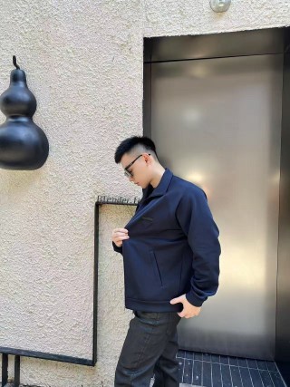 Prada Technical Blue Zip Jacket view 7