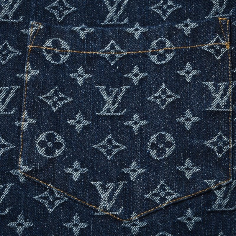 Louis Vuitton Monogram Navy Short-Sleeve Shirt view