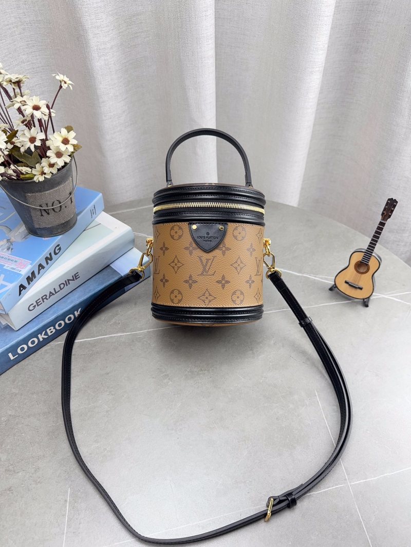 Louis Vuitton Cannes Monogram Canvas Cylinder Bucket Bag