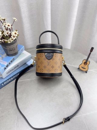 Louis Vuitton Cannes Monogram Canvas Cylinder Bucket Bag