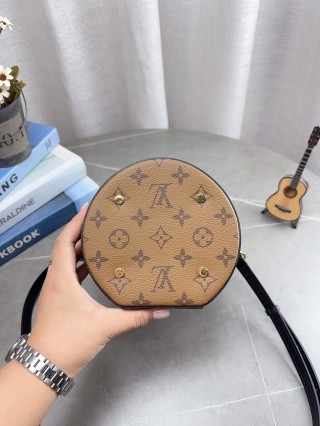 Louis Vuitton Cannes Monogram Canvas Cylinder Bucket Bag view 3
