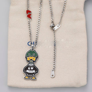 Louis Vuitton Duck Enamel Pendant Necklace - Black & Green view 2