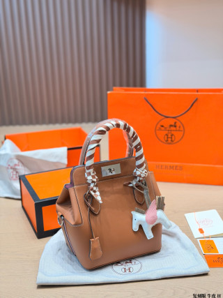 Hermès Toolbox Bag Tan Leather 21cm view 7
