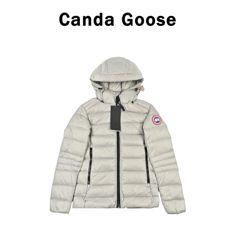 Premium Puffer Down Jacket White & Black view